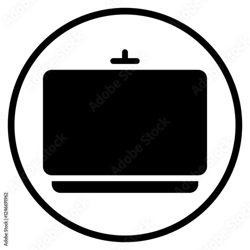whiteboard glyph icon