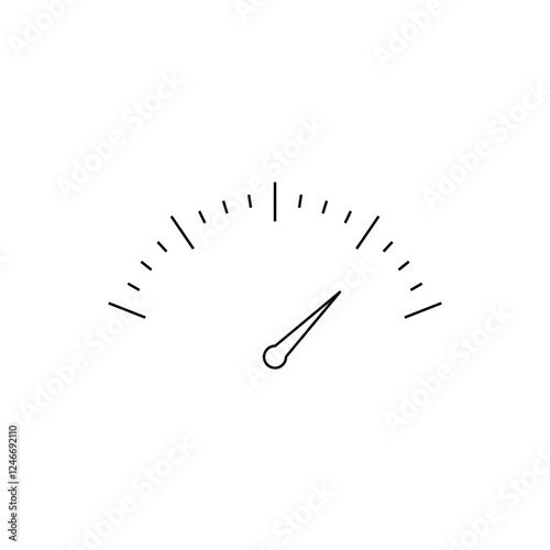 simple speedometer outline element