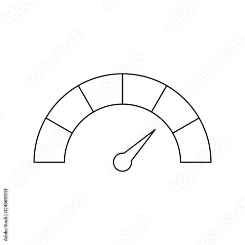 speedometer outline design element