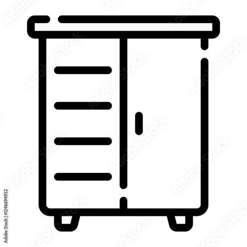 cupboard line icon