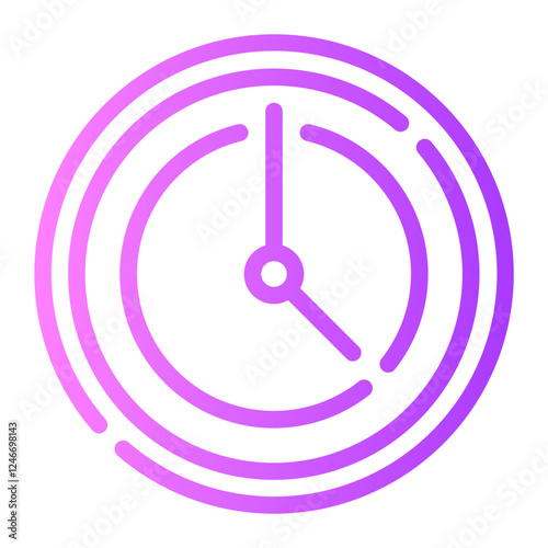 clock gradient icon