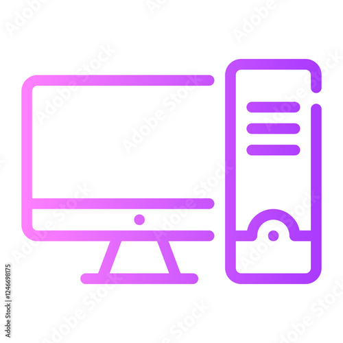 computer gradient icon