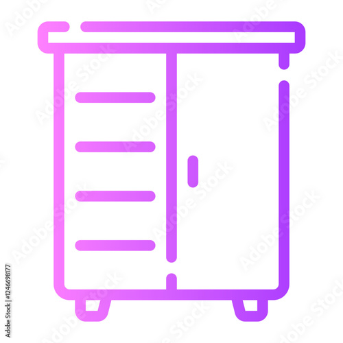 cupboard gradient icon