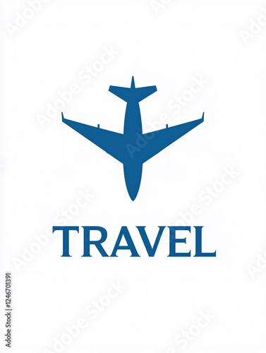 travel airplane logo 