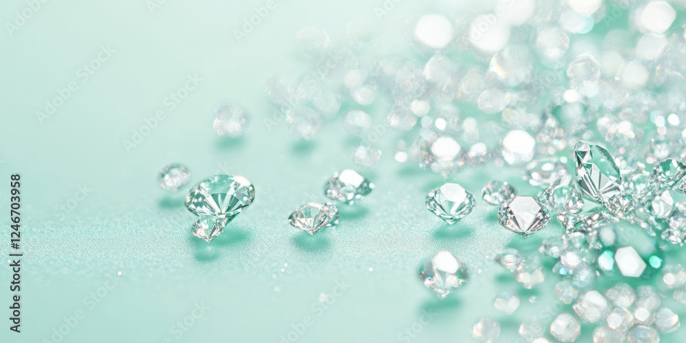 A serene mint green background with twinkling diamonds that create a subtle, sparkling effect. The pastel tones and gentle shimmer make it perfect for luxury event branding, invitations, or high-end A serene mint green background with twinkling diamonds that create a subtle, sparkling effect. The pastel tones and gentle shimmer make it perfect for luxury event branding, invitations, or high-end