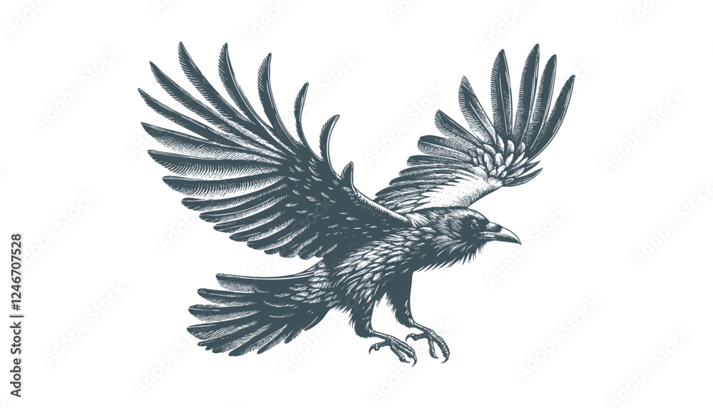 crow vector, raven vector crow vector, raven vector