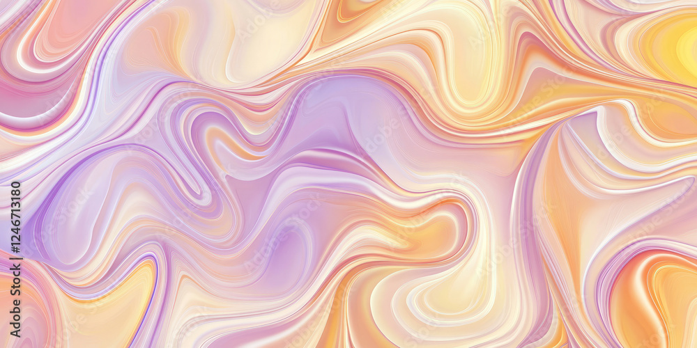 A seamless abstract design with gentle gradients of peach fuzz, sunshine yellow, and lilac, blending seamlessly to create a soft, glowing effect perfect for calming visuals. A seamless abstract design with gentle gradients of peach fuzz, sunshine yellow, and lilac, blending seamlessly to create a soft, glowing effect perfect for calming visuals.