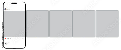 versatile Instagram post mockup template featuring design variations in light and dark color modes.