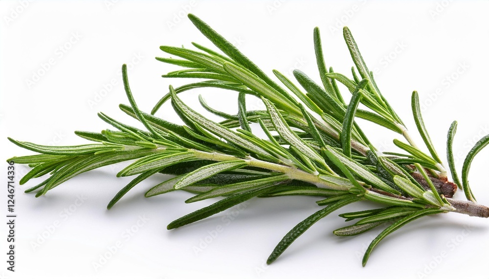 Fototapeta premium rosemary on white background