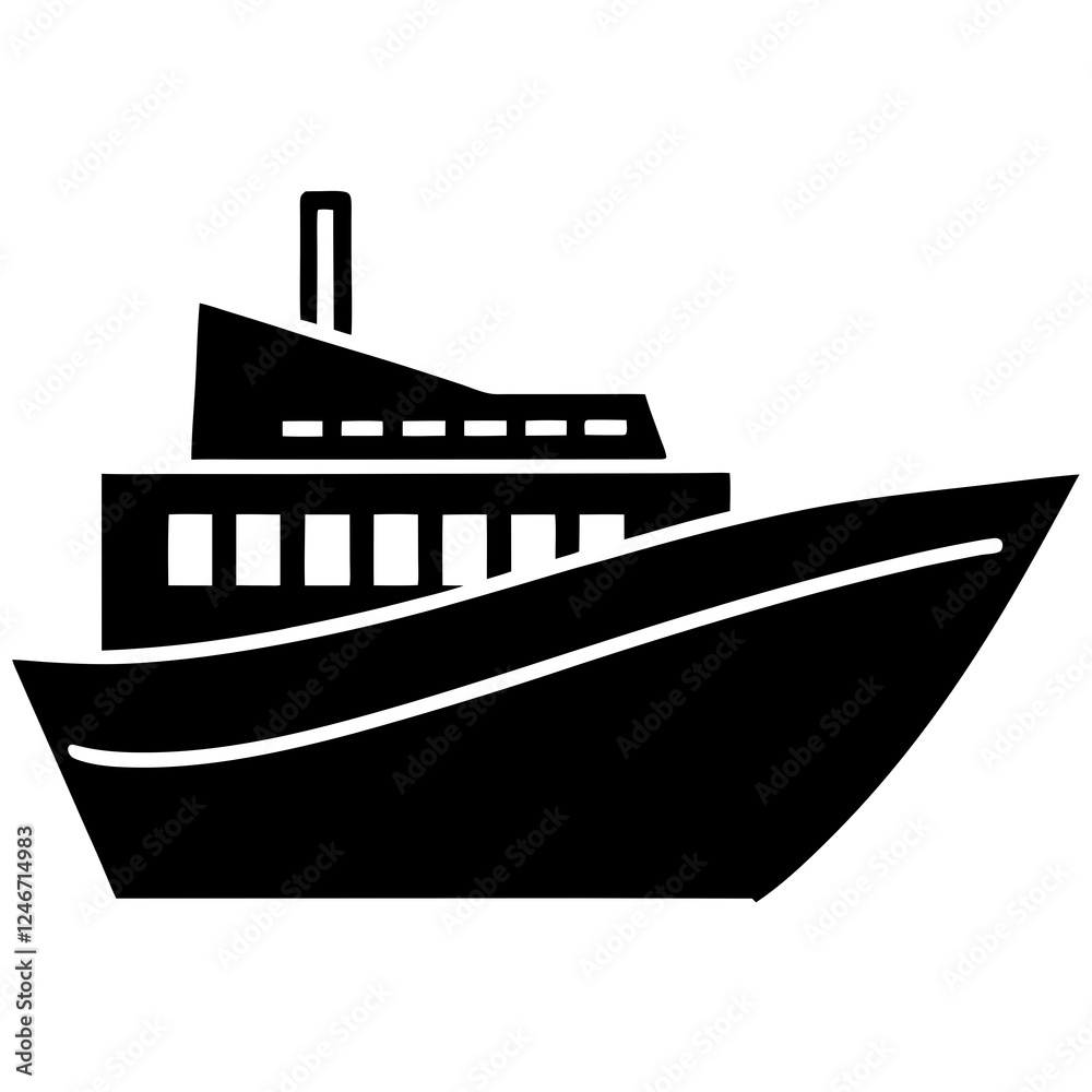 Obraz premium ship in the sea