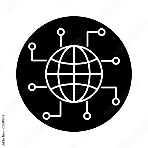 artificial intelligence robotics and smart city icon