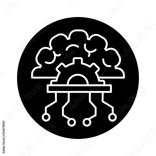 artificial intelligence robotics and smart city icon