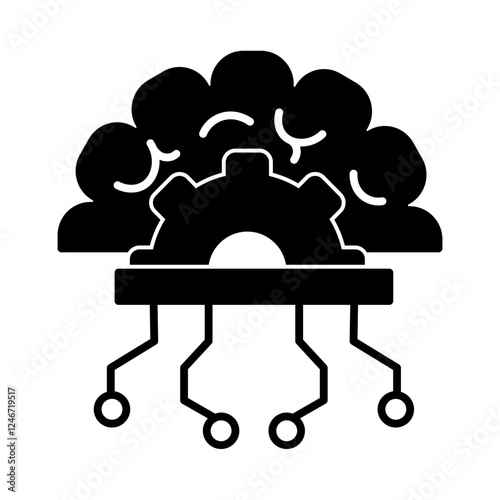 artificial intelligence robotics and smart city icon