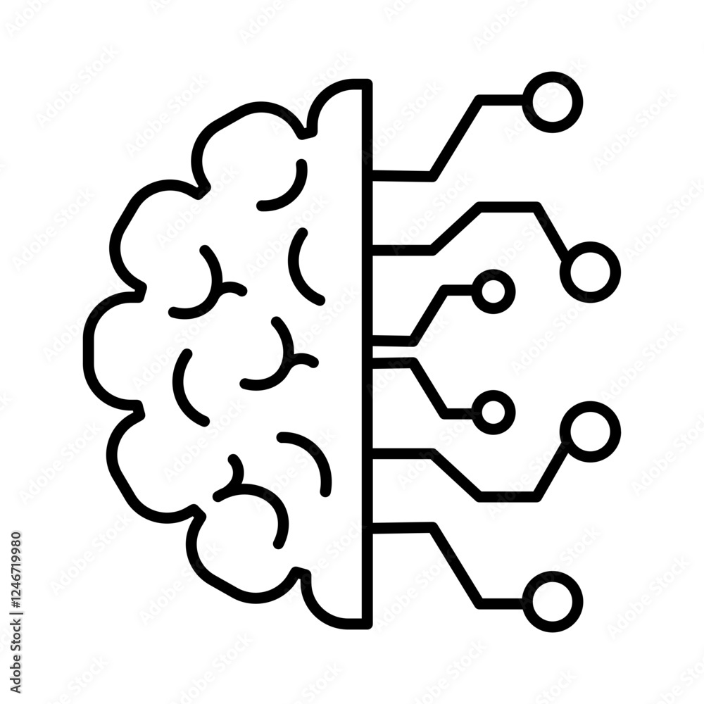 artificial intelligence robotics and smart city icon artificial intelligence robotics and smart city icon