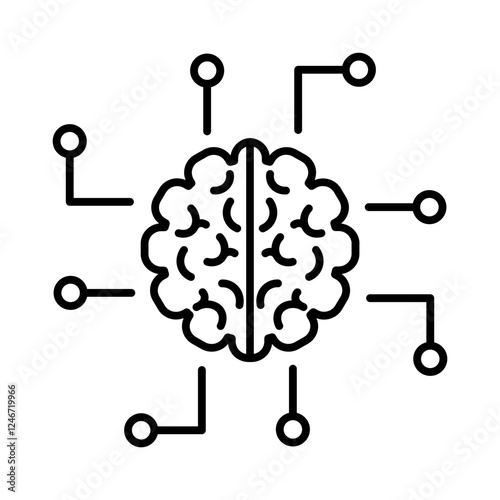artificial intelligence robotics and smart city icon