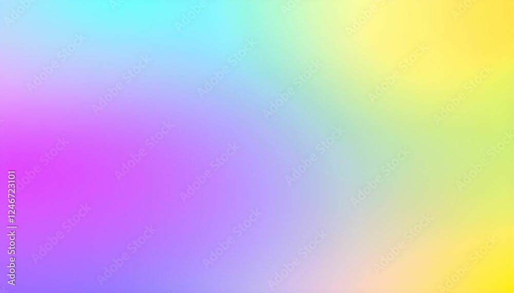Fototapeta premium Soft gradient background, pastel colors, pink to purple to blue transition, ethereal atmosphere, dreamy, smooth texture, abstract, minimalist design