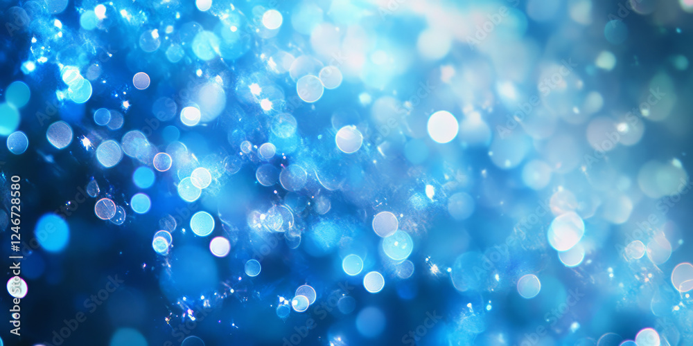 A holographic chambray blue abstract background with shimmering, iridescent highlights, where the blue tones shift dynamically with the light.