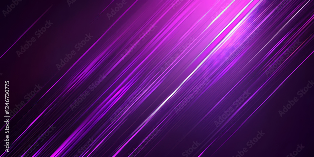 Fototapeta premium A glowing neon lilac abstract background with futuristic streaks of light, creating a cyberpunk-inspired, digital aesthetic with modern energy.