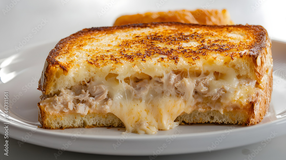Simple and Clean Composition of Melted Cheese and Toasted Bread Simple and Clean Composition of Melted Cheese and Toasted Bread
