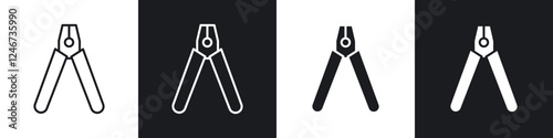 Pliers icons vector graphics for web designs