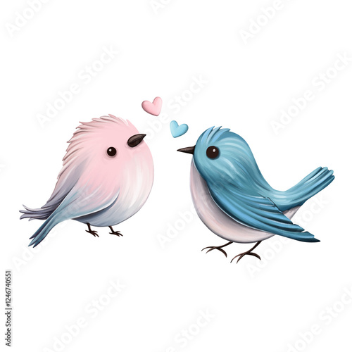 Birds in love