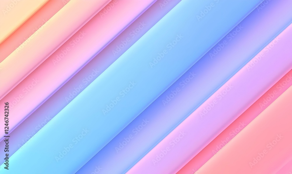 Fototapeta premium Soft Gradient Background with Diagonal Soft Color Stripes