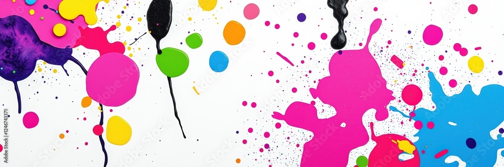 Metallic Splatter: A Canvas of Artistic Chaos Metallic Splatter: A Canvas of Artistic Chaos