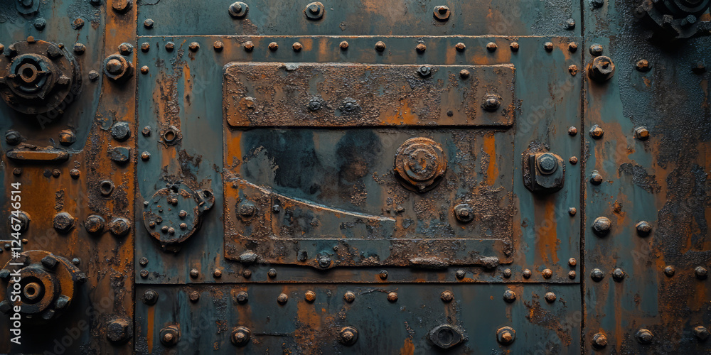 Dark oxidized metal background with rugged corroded textures and deep rust patterns. Dark oxidized metal background with rugged corroded textures and deep rust patterns.