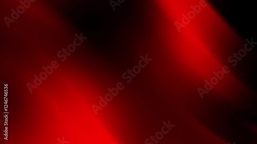 Abstract red and black wavy background with smooth gradients.