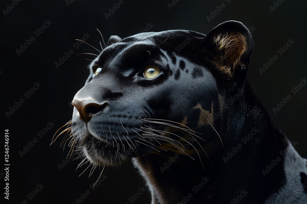 Close up of black panther 