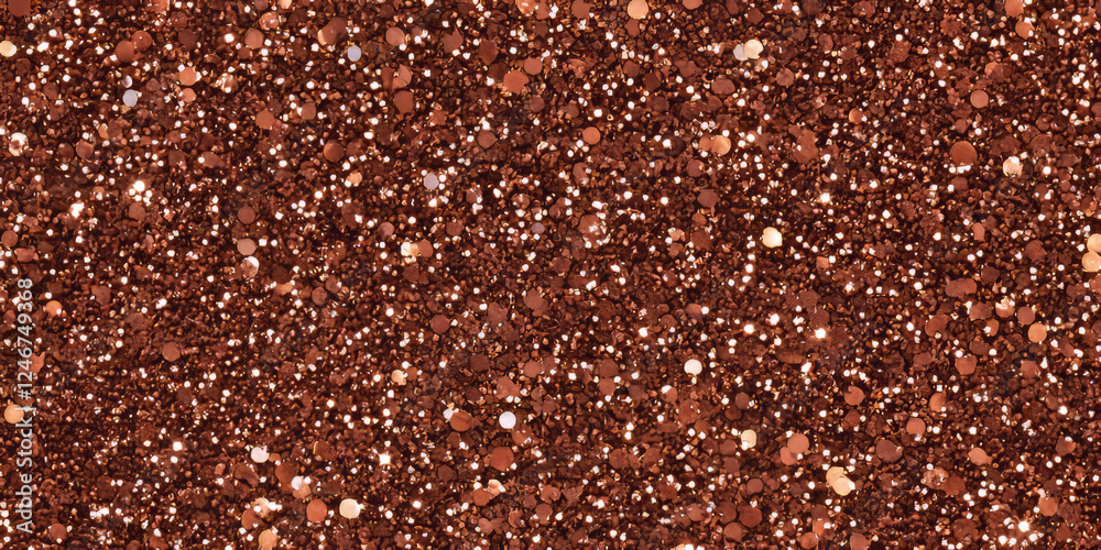 A shiny copper glitter background with rich, reddish tones that glimmer in the light. The warm, metallic sparkle adds a luxurious touch, perfect for creative branding, fashion advertisements, or event A shiny copper glitter background with rich, reddish tones that glimmer in the light. The warm, metallic sparkle adds a luxurious touch, perfect for creative branding, fashion advertisements, or event