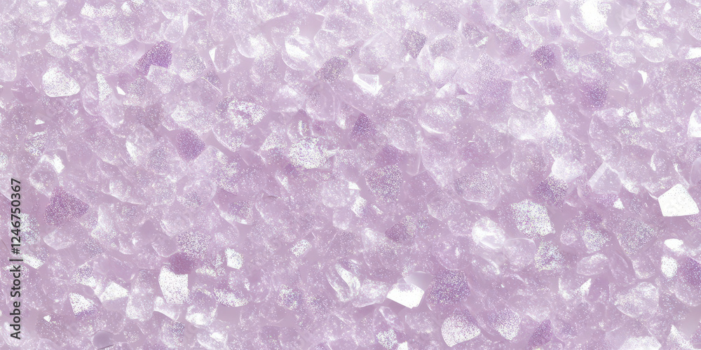 Fototapeta premium A soft and romantic lilac glitter background with a shimmering effect that catches the light in a gentle way. The pastel color and sparkling texture are perfect for wedding invitations, beauty