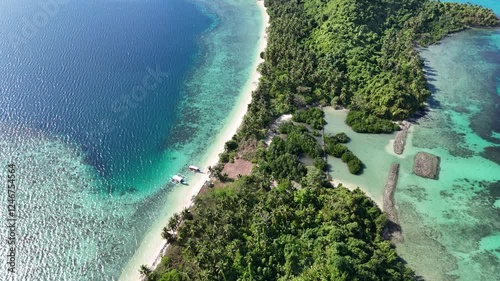 4K Aerial View of Palawan Beach, Philippines