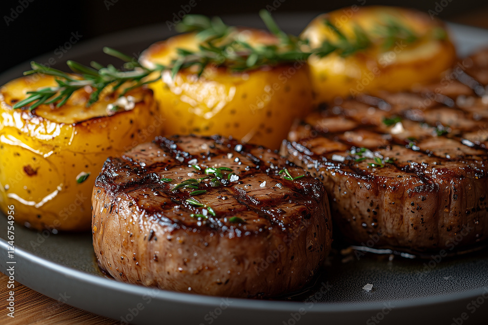 lamb chops with potatoes and rosemary lamb chops with potatoes and rosemary