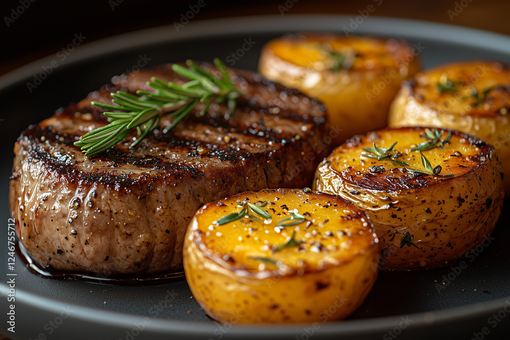 lamb chops with potatoes and rosemary lamb chops with potatoes and rosemary