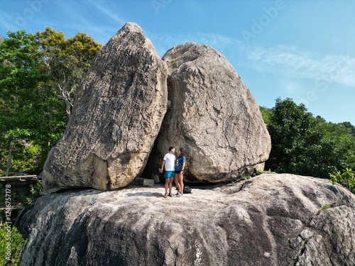 couple on koh tao viewpoint photo