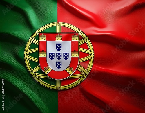 3D Flagge Portugal photo