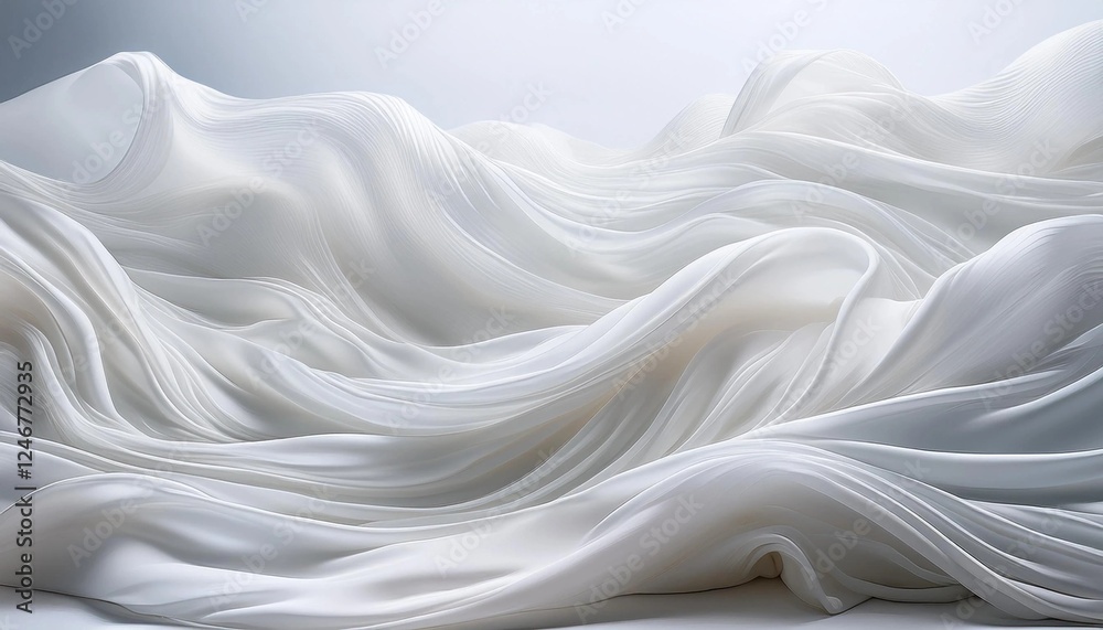 Obraz premium white silk background