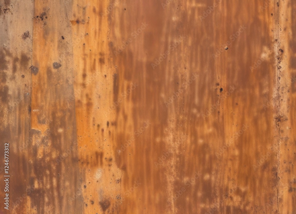 Fototapeta premium Textured Brown Surface with Vertical Streaks and Patina