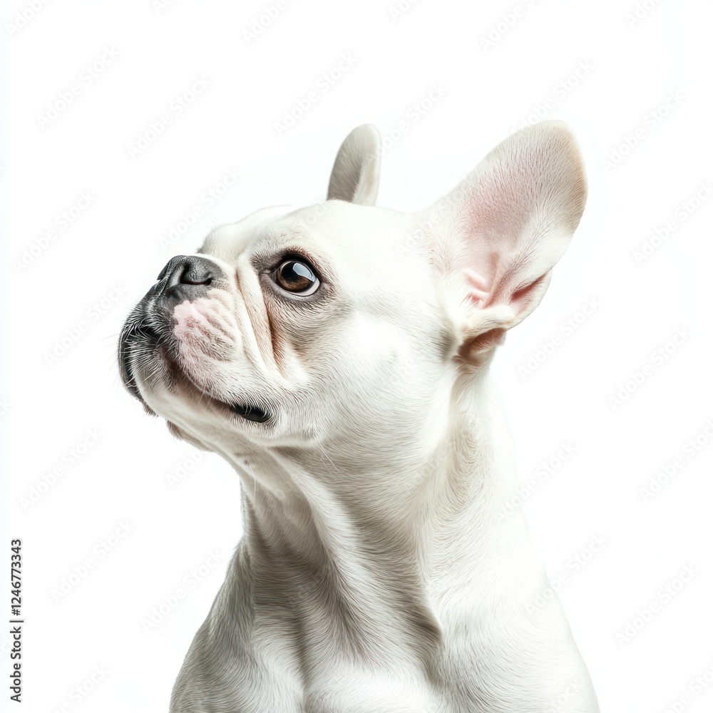 Adorable White French Bulldog Puppy pet isolated g transparent background Adorable White French Bulldog Puppy pet isolated g transparent background