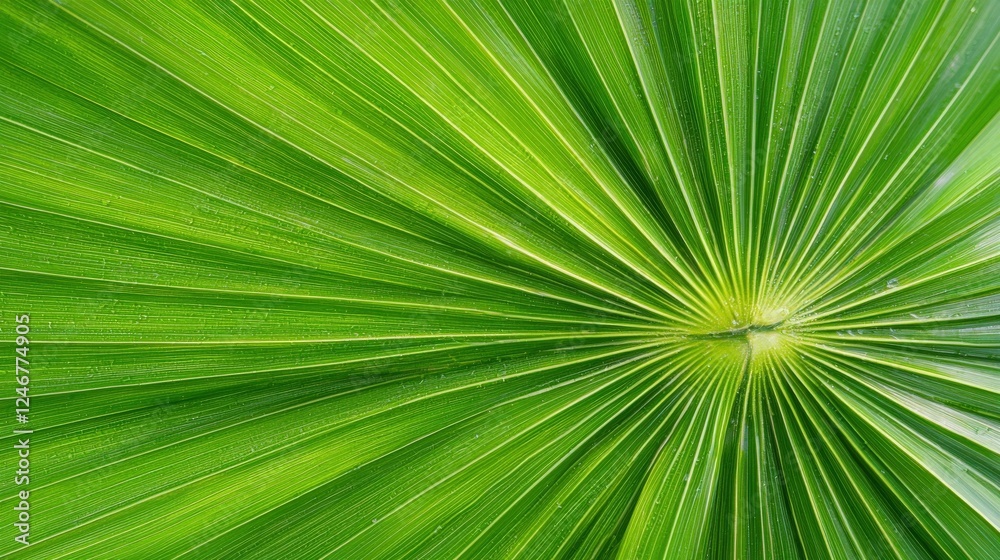 Obraz premium A zoomed-in view of intricate patterns on palm leaves.