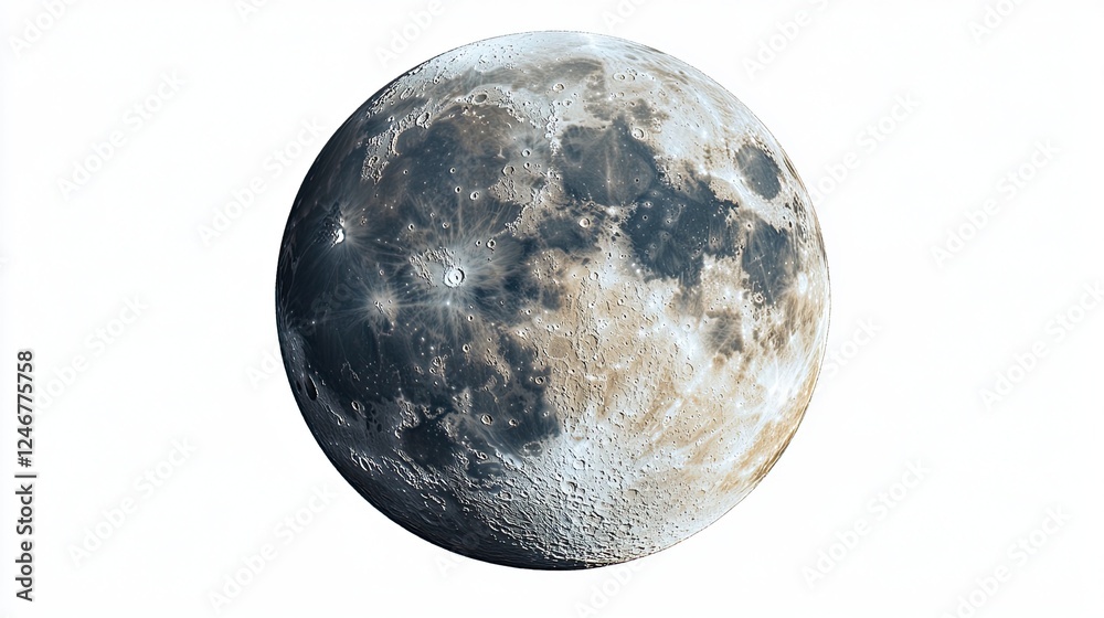 Panoramic view of the moon’s surface on a transparent or white background. Panoramic view of the moon’s surface on a transparent or white background.