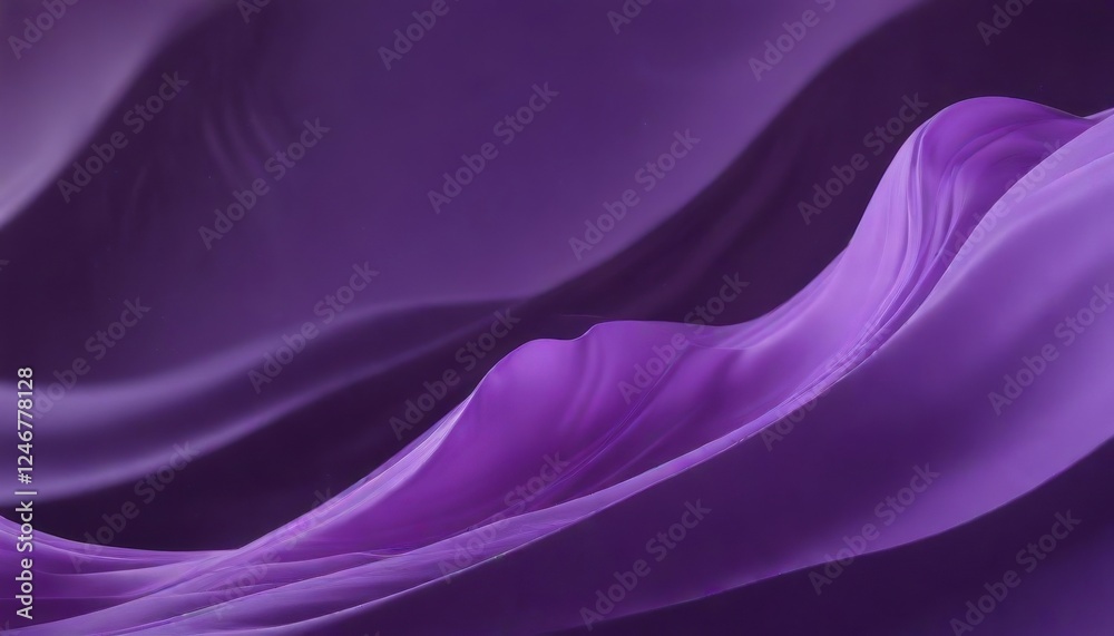 Abstract Purple Drapery Elegant Swirls and Smooth Curves of Rich Violet Fabric Abstract Purple Drapery Elegant Swirls and Smooth Curves of Rich Violet Fabric