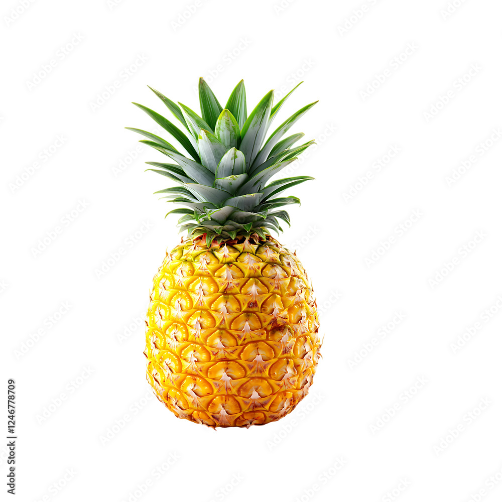 pineapple fruit isolated on a transparent background, in a PNG format pineapple fruit isolated on a transparent background, in a PNG format