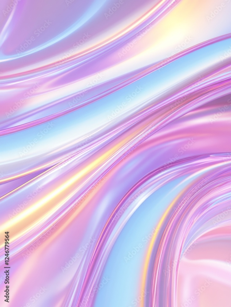 Holographic Dream: An iridescent, swirling texture of pastel pinks, purples, and blues creates a mesmerizing, otherworldly abstract background. Holographic Dream: An iridescent, swirling texture of pastel pinks, purples, and blues creates a mesmerizing, otherworldly abstract background.