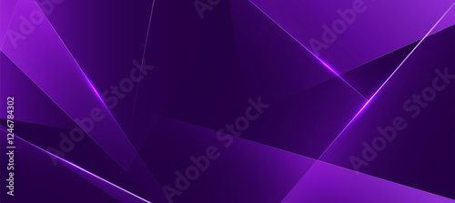 Modern abstract background, Polygon elegant purple background vector for presentation business banner or web background EPS 10