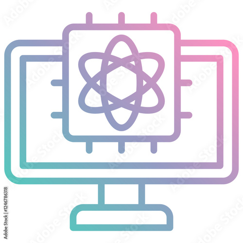 Quantum Computing Icon