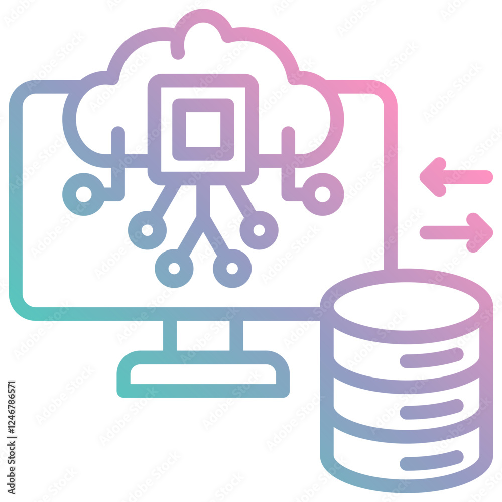 Edge Computing Icon Edge Computing Icon