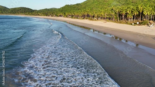 4K Aerial View of a beach in Palawan, Philippines