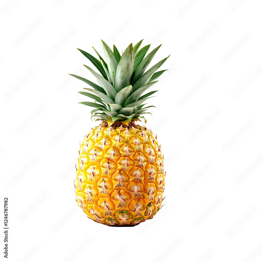 pineapple fruit isolated on a transparent background, in a PNG format pineapple fruit isolated on a transparent background, in a PNG format